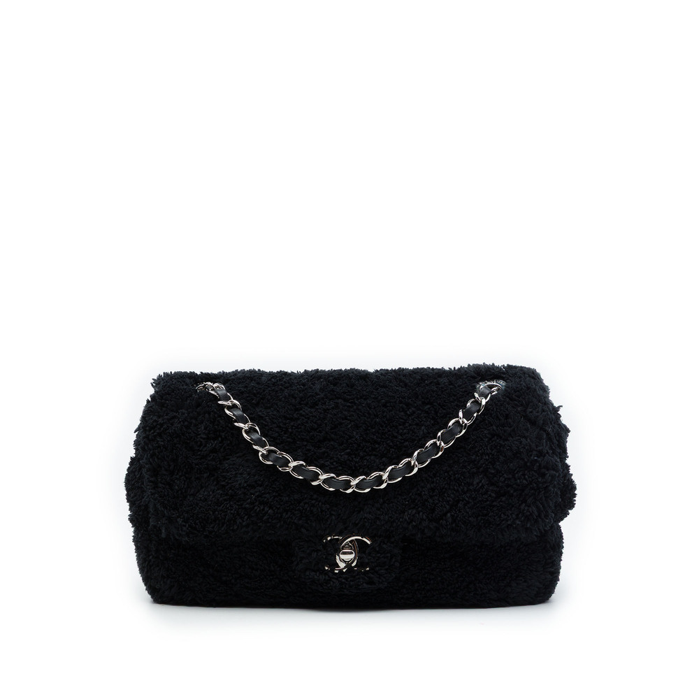 Pre-Loved Chanel Medium Quilted Terry Cloth Coco Beach Flap